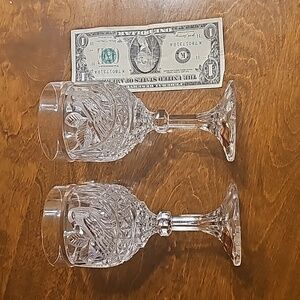 2 Hofbauer The Byrdes Collection Crystal Wine Glasses -  No Chips or Scratches